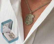 Men's Saint Michael Police Shield Medal