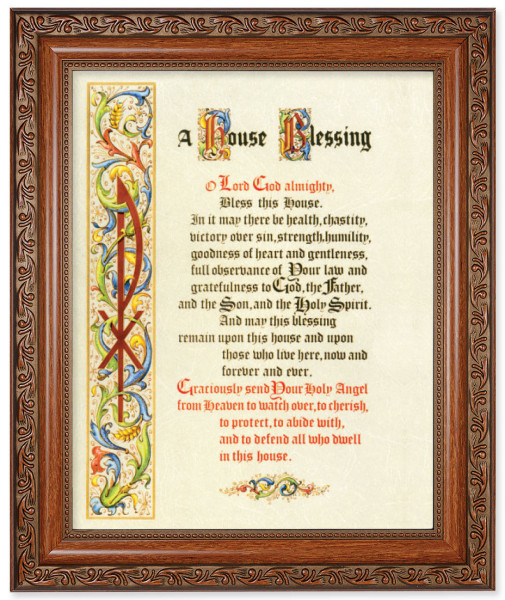 A House Blessing Prayer 8x10 Framed Print Under Glass - #161 Frame