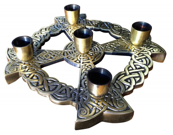 Advent Wreath Bronze Celtic Knot  - Bronze