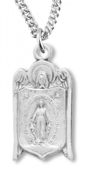 Angels Wings Miraculous Pendant - Sterling Silver