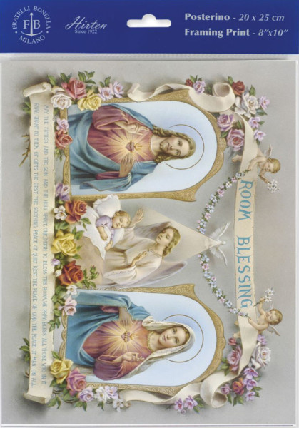 Baby Room Blessing Print - Sold in 3 per pack - Multi-Color
