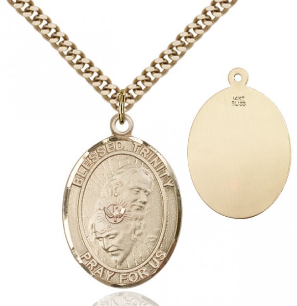 Blessed Trinity Medal - 14KT Gold Filled