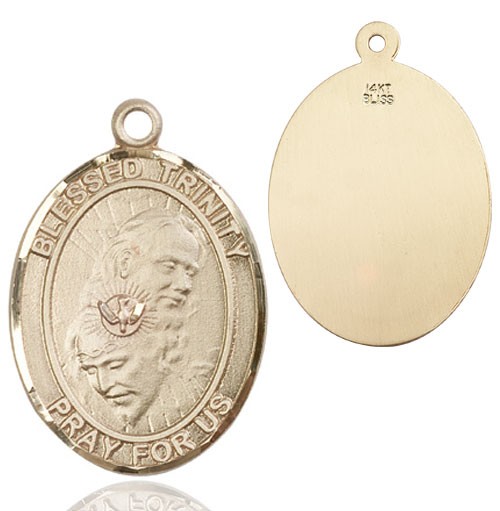 Blessed Trinity Medal - 14K Solid Gold