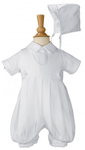 Boys Gabardine Knicker Set - White