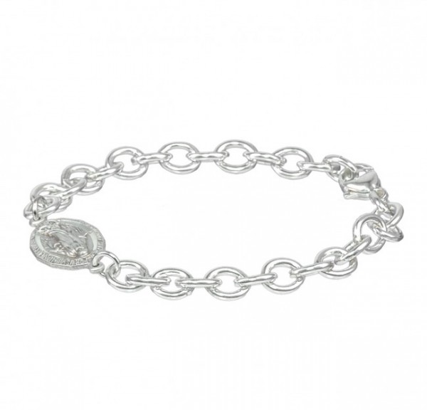 Bracelet - Sterling Silver with Miraculous Charm - Sterling Silver