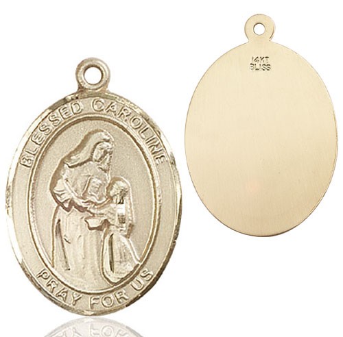 Blessed Caroline Gerhardinger Medal - 14K Solid Gold