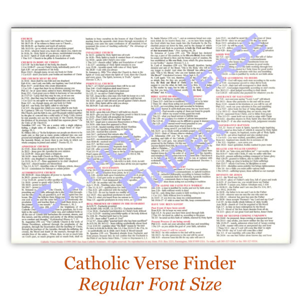 Catholic Verse Finder (As Seen On EWTN!) - Full Color