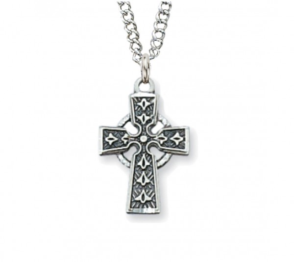 Child Size Celtic Cross Sterling Silver - Silver
