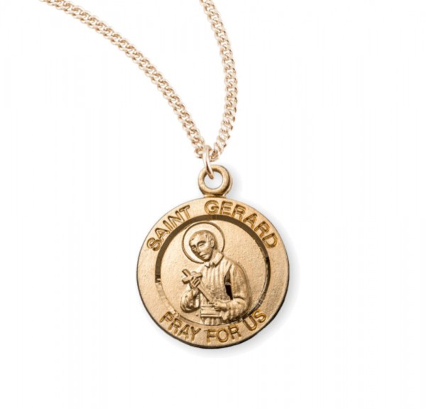 Child's St. Gerard Charm Necklace - Gold Plated