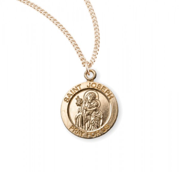 Child's St. Joseph Necklace - Gold Plated