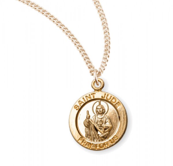 Child's St. Jude Necklace - Gold Plated