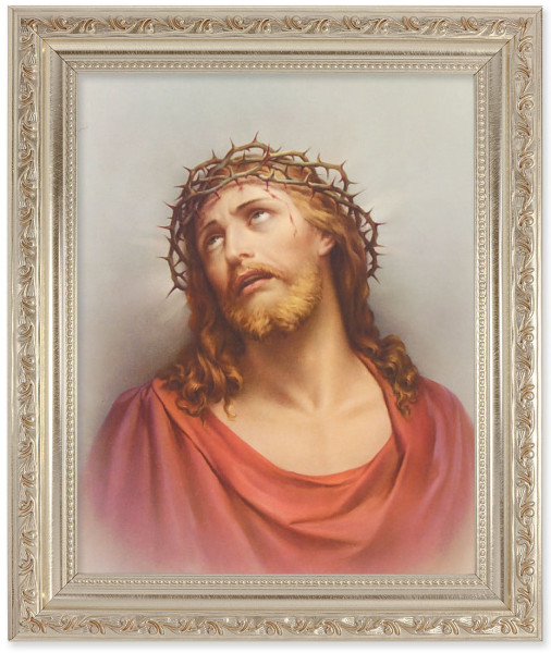 Christ Head of Thorns 8x10 Framed Print Under Glass - #164 Frame