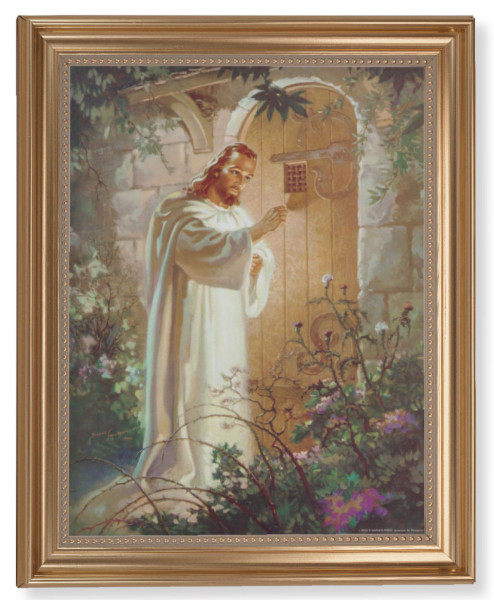 Christ Knocking 11x14 Framed Print Artboard - #129 Frame