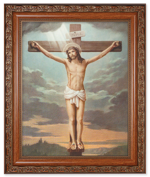 Christ's Crucifixion 8x10 Framed Print Under Glass - #161 Frame