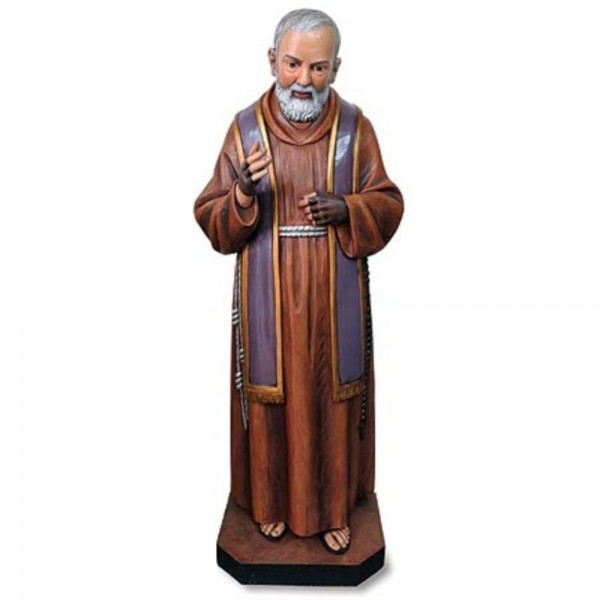 Church Size Saint Pio 48 Inch High Statue - Full Color