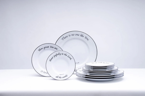 Daily Bread 12-Piece Dinnerware Set  - White