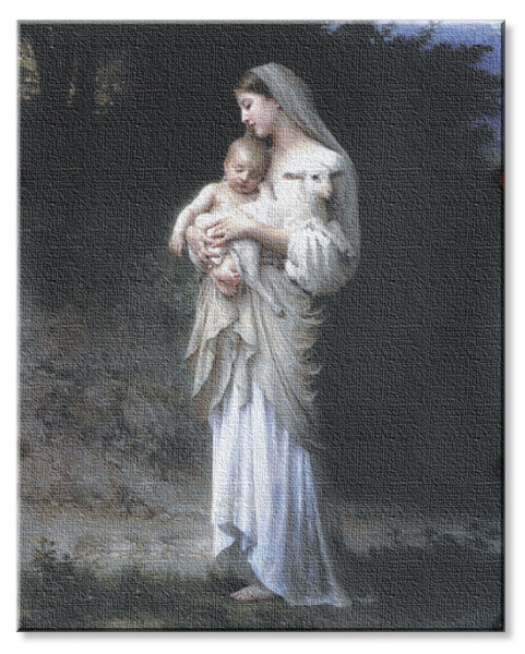 Divine Innocence 8x10 Stretched Canvas Print - Full Color