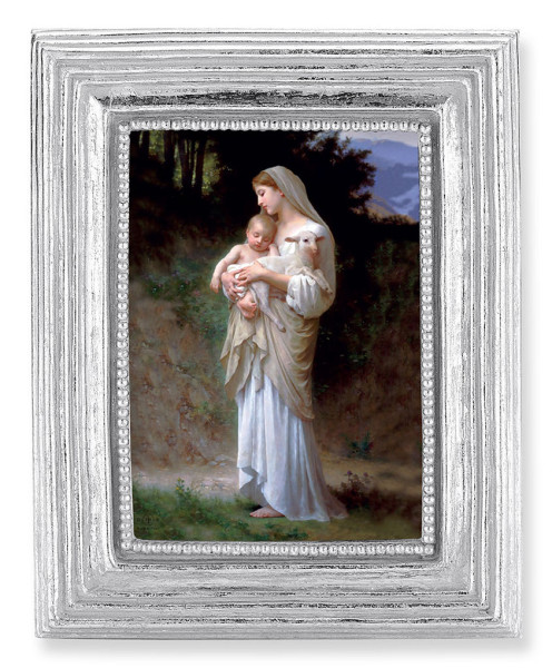Divine Innocence by Bouguereau 2.5x3.5 Print Under Glass - Silver