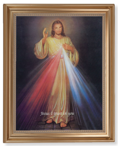 Divine Mercy 11x14 Framed Print Artboard - #129 Frame