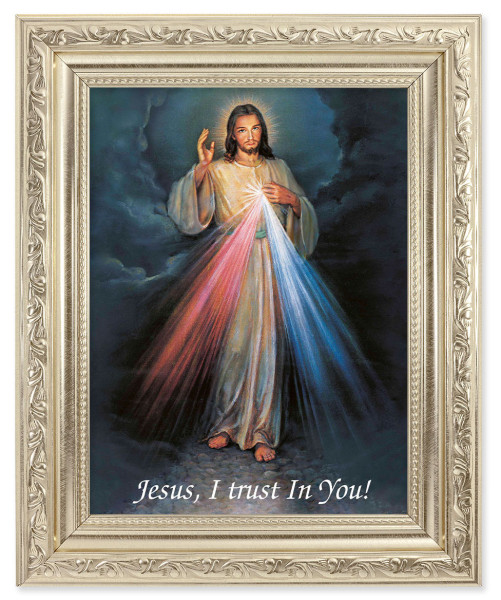 Divine Mercy 6x8 Print Under Glass - #163 Frame