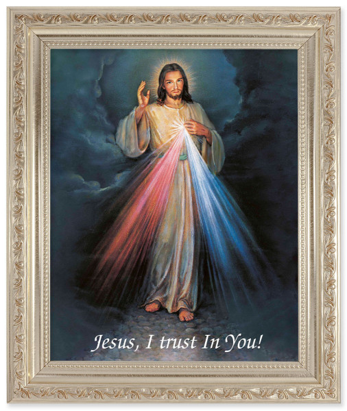 Divine Mercy 8x10 Framed Print Under Glass - #164 Frame