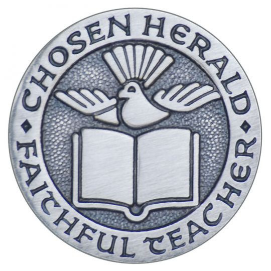 Faithful Teacher Pin - Pewter
