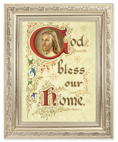 God Bless Our Home 6x8 Print Under Glass - #163 Frame