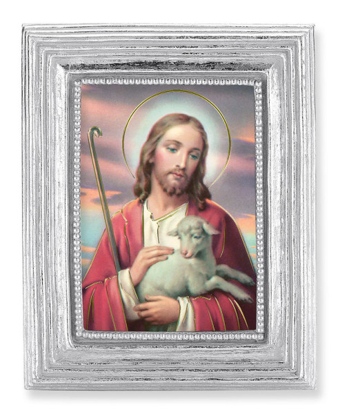 Good Shepherd 2.5x3.5 Print Under Glass - Silver