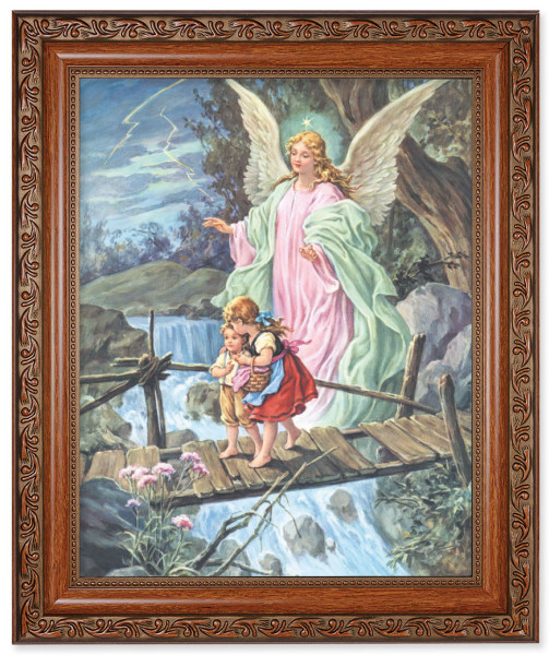 Guardian Angel 8x10 Framed Print Under Glass - #161 Frame