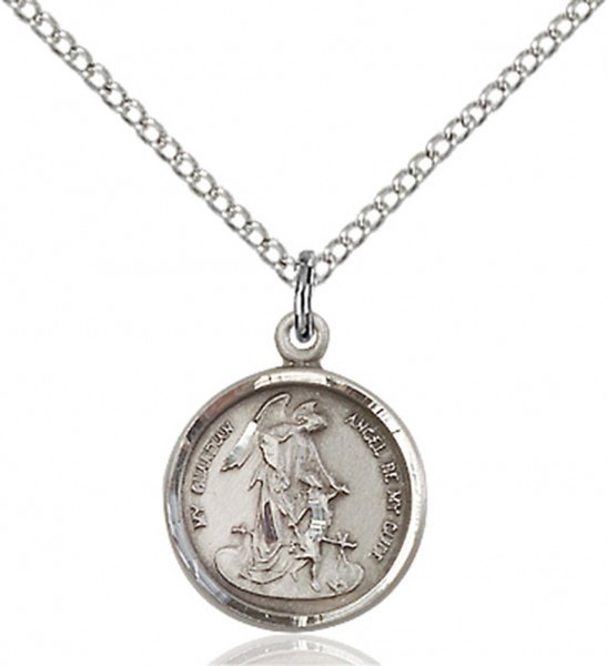 Petite Guardian Angel Pendant - Sterling Silver