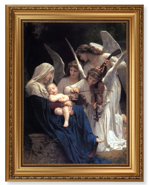 Heavenly Melody by Bouguereau 12x16 Framed Print Artboard - #131 Frame