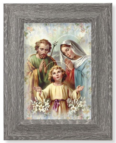 Holy Family 7x9 Gray Oak Frame - Gray