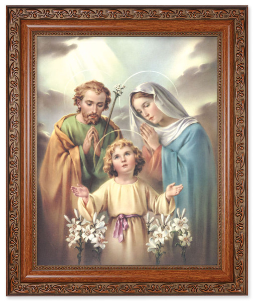 Holy Family 8x10 Framed Print Under Glass - #161 Frame