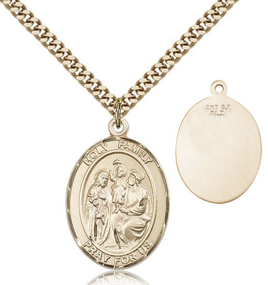 Holy Family Pendant - 14KT Gold Filled