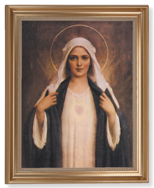 Immaculate Heart of Mary 11x14 Framed Print Artboard - #129 Frame
