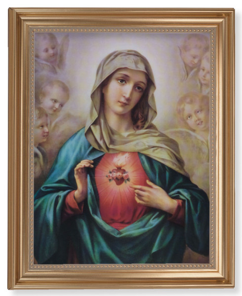 Immaculate Heart of Mary 11x14 Framed Print Artboard - #129 Frame