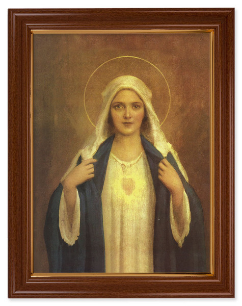 Immaculate Heart of Mary 12x16 Framed Print Artboard - #134 Frame