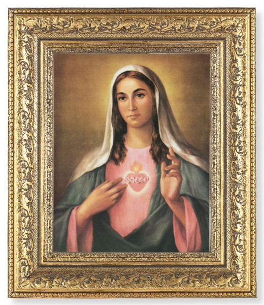 Immaculate Heart of Mary 8x10 Framed Print Under Glass - #115 Frame