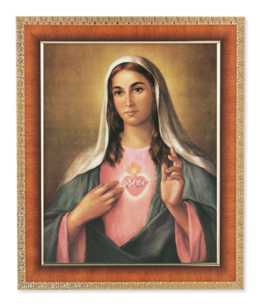 Immaculate Heart of Mary 8x10 Framed Print Under Glass - #122 Frame