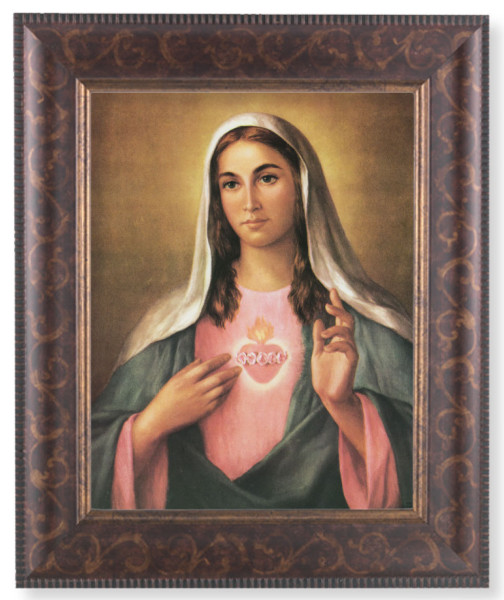 Immaculate Heart of Mary 8x10 Framed Print Under Glass - #124 Frame