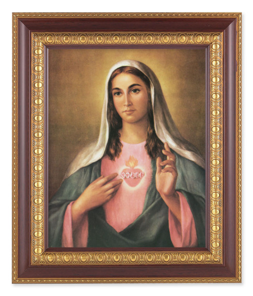 Immaculate Heart of Mary 8x10 Framed Print Under Glass - #126 Frame