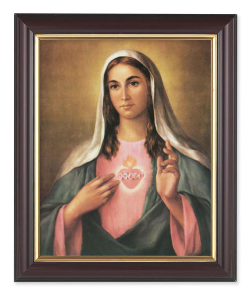 Immaculate Heart of Mary 8x10 Framed Print Under Glass - #133 Frame