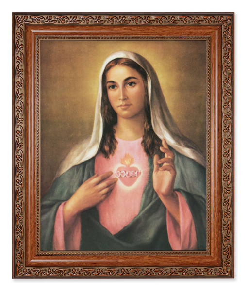 Immaculate Heart of Mary 8x10 Framed Print Under Glass - #161 Frame