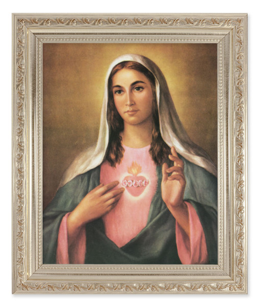 Immaculate Heart of Mary 8x10 Framed Print Under Glass - #164 Frame