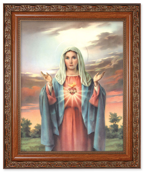 Immaculate Heart of Mary 8x10 Framed Print Under Glass - #161 Frame