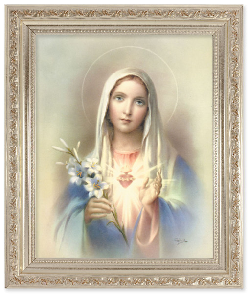 Immaculate Heart of Mary 8x10 Framed Print Under Glass - #164 Frame
