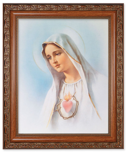 Immaculate Heart of Mary 8x10 Framed Print Under Glass - #161 Frame