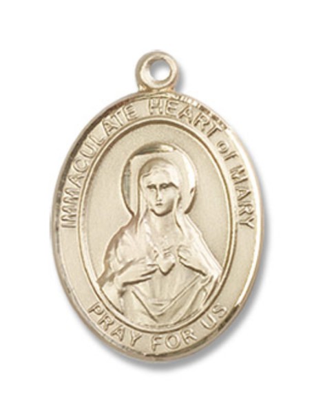 Immaculate Heart of Mary Medal - 14K Solid Gold
