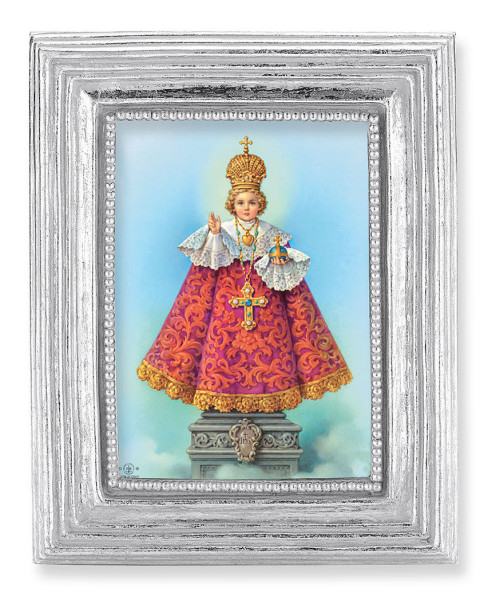 Infant of Prague 2.5x3.5 Print Under Glass - Silver