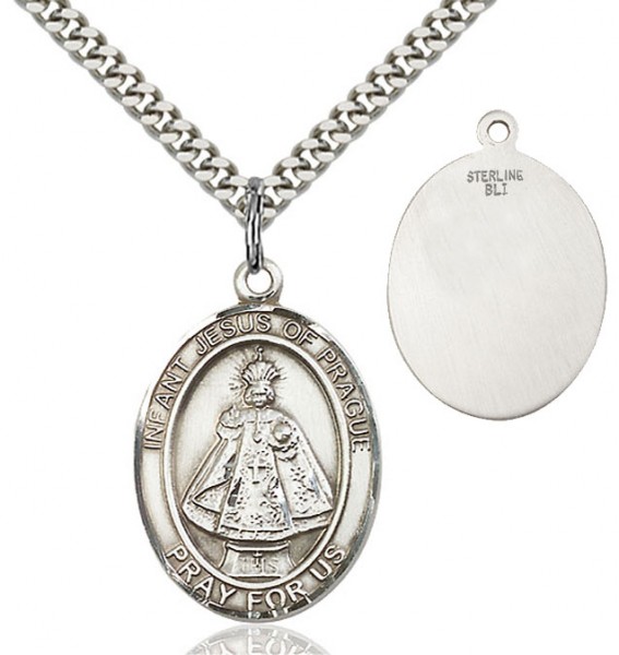 Infant of Prague Medal - Sterling Silver